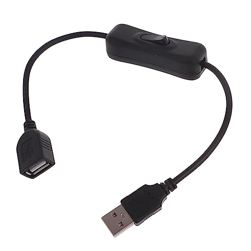 Bjebndd 30 cm USB Kabel Mit Schalter EIN/AUS. Kabelverlängerung USB Lüfter Netzteil Leitungsadapter Umschaltbar Für USB Lampe Netzteilkabel Mit Schalter von Bjebndd