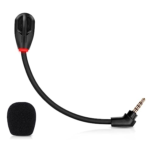 Bjebndd Ersatz-Mikrofon für Gaming-Headset, 3,5-mm-Mikrofon für Flight/Flight S, Gaming-Headset, Zubehör, schwarz, 15 cm Mikrofon, Geräuschunterdrückung von Bjebndd