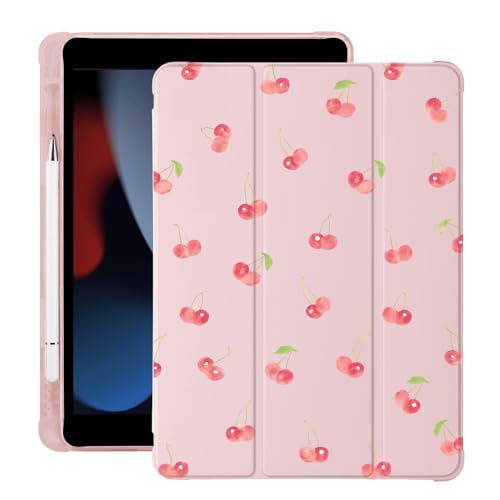 BlHMCASE Kawaii Cute Cherry für iPad 10th Generation Hülle 10.9 Zoll 2022 mit Stifthalter, Auto Sleep/Wake, Rosa Leder Soft TPU Back Cover BlHMCASE Kawaii Cute Cherry für iPad 10th Generation Hülle 10.9 Zoll 2022 mit Stifthalter, Auto Sleep/Wake, Rosa Leder Soft TPU Back Cover von BlHMCASE
