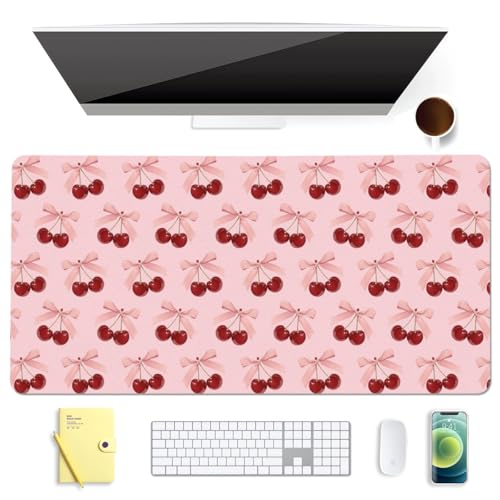 BlHMCASE Mauspad mit niedlicher Schleife, erweitertes Gaming-Tastatur-Mauspad, rutschfestes Leder, Schreibtischunterlage für Zuhause, Büro, Laptop-Schreibtischunterlage, Schreibunterlage BlHMCASE Mauspad mit niedlicher Schleife, erweitertes Gaming-Tastatur-Mauspad, rutschfestes Leder, Schreibtischunterlage für Zuhause, Büro, Laptop-Schreibtischunterlage, Schreibunterlage von BlHMCASE