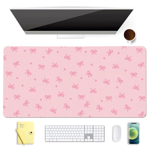 BlHMCASE Mauspad mit niedlicher Schleife, erweitertes Gaming-Tastatur-Mauspad, rutschfestes Leder, Schreibtischunterlage für Zuhause, Büro, Laptop-Schreibtischunterlage BlHMCASE Mauspad mit niedlicher Schleife, erweitertes Gaming-Tastatur-Mauspad, rutschfestes Leder, Schreibtischunterlage für Zuhause, Büro, Laptop-Schreibtischunterlage von BlHMCASE