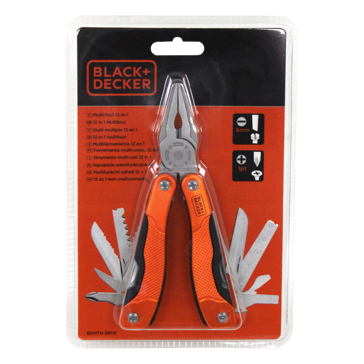 Black + Decker BDHT0-28110 12 in 1 Multitool Edelstahl Zange Säge Messer Öffne Black + Decker BDHT0-28110 12 in 1 Multitool Edelstahl Zange Säge Messer Öffne von Black + Decker
