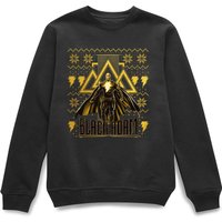 Black Adam 2022 Gold Christmas Weihnachtspullover – Schwarz - L von Black Adam 2022