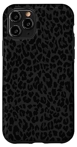 Hülle für iPhone 11 Pro Schwarz und Weiß Gepard Leopard Print Handyhülle Niedliches Tier von Black And White Phone Cases