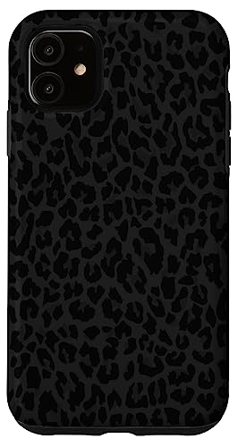 Hülle für iPhone 11 Schwarz und Weiß Gepard Leopard Print Handyhülle Niedliches Tier von Black And White Phone Cases