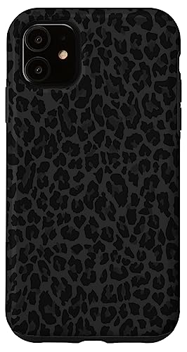 Hülle für iPhone 11 Schwarz und Weiß Gepard Leopard Print Handyhülle Niedliches Tier von Black And White Phone Cases