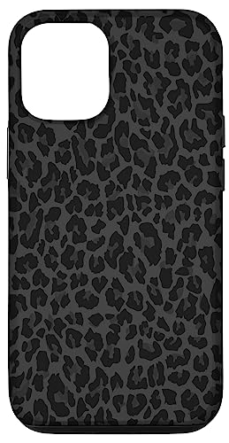 Hülle für iPhone 12/12 Pro Schwarz und Weiß Gepard Leopard Print Handyhülle Niedliches Tier von Black And White Phone Cases