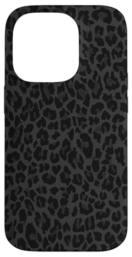 Hülle für iPhone 14 Pro Schwarz und Weiß Gepard Leopard Print Handyhülle Niedliches Tier von Black And White Phone Cases