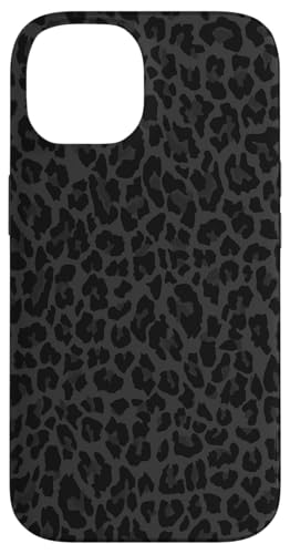 Hülle für iPhone 14 Schwarz und Weiß Gepard Leopard Print Handyhülle Niedliches Tier von Black And White Phone Cases