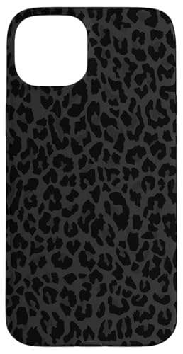 Hülle für iPhone 15 Plus Schwarz und Weiß Gepard Leopard Print Handyhülle Niedliches Tier von Black And White Phone Cases