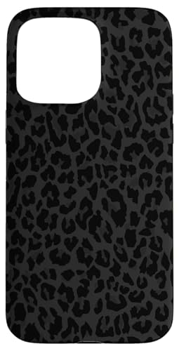 Hülle für iPhone 15 Pro Max Schwarz und Weiß Gepard Leopard Print Handyhülle Niedliches Tier von Black And White Phone Cases