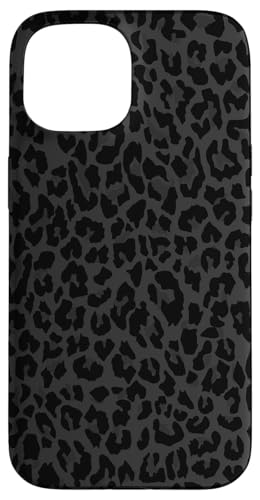Hülle für iPhone 15 Schwarz und Weiß Gepard Leopard Print Handyhülle Niedliches Tier von Black And White Phone Cases