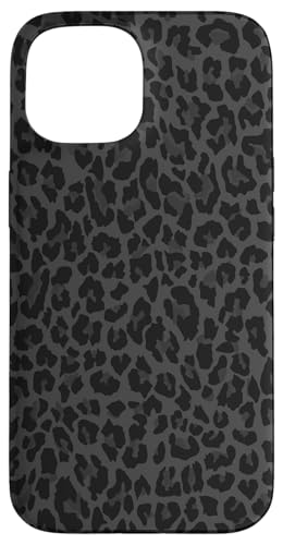 Hülle für iPhone 15 Schwarz und Weiß Gepard Leopard Print Handyhülle Niedliches Tier von Black And White Phone Cases