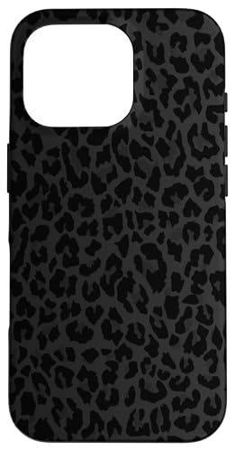 Hülle für iPhone 16 Pro Schwarz und Weiß Gepard Leopard Print Handyhülle Niedliches Tier von Black And White Phone Cases