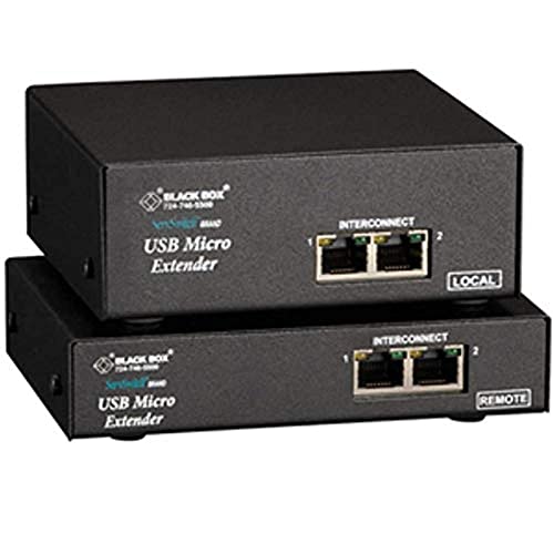 Black Box - Micro KVM Extender - Dual VGA, USB, Dual-Access, CATx von Black Box