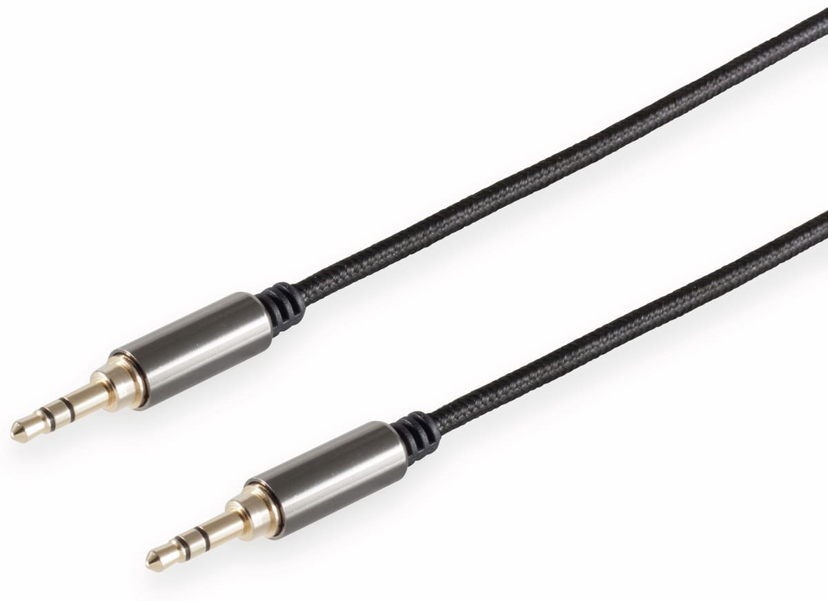 BLACK COTTON Klinkenkabel, 3,5 mm, Stereo, 5,0 m, schwarz BLACK COTTON Klinkenkabel, 3,5 mm, Stereo, 5,0 m, schwarz von Black Cotton