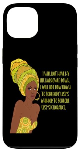 Black Queen African Ich werde mich NICHT verneigen Feminist Strong Hülle für iPhone 13 von Black Girl Magic Tees NYC