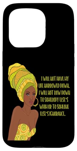 Black Queen African Ich werde mich NICHT verneigen Feminist Strong Hülle für iPhone 15 Pro von Black Girl Magic Tees NYC