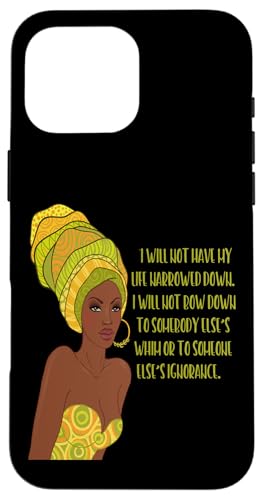 Black Queen African Ich werde mich NICHT verneigen Feminist Strong Hülle für iPhone 16 Pro Max Black Queen African Ich werde mich NICHT verneigen Feminist Strong Hülle für iPhone 16 Pro Max von Black Girl Magic Tees NYC