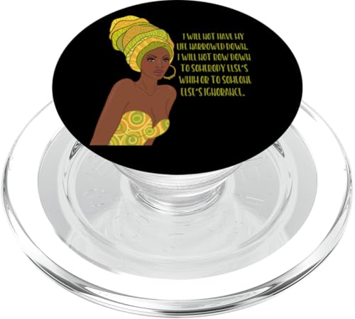Black Queen African Ich werde mich NICHT verneigen Feminist Strong PopSockets PopGrip für MagSafe Black Queen African Ich werde mich NICHT verneigen Feminist Strong PopSockets PopGrip für MagSafe von Black Girl Magic Tees NYC
