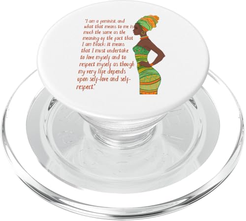 Black Queen African Love Myself Respektiere feministische Selbstfürsorge PopSockets PopGrip für MagSafe von Black Girl Magic Tees NYC