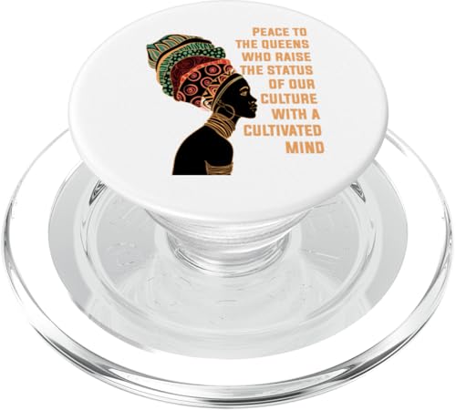 Black Queen African Peace To the Queens Raise Culture Mind PopSockets PopGrip für MagSafe von Black Girl Magic Tees NYC