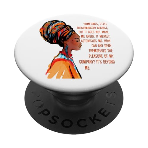 Black Queen Afrikanische Diskriminierung Positivität Mindset Frauen PopSockets Klebender PopGrip von Black Girl Magic Tees NYC