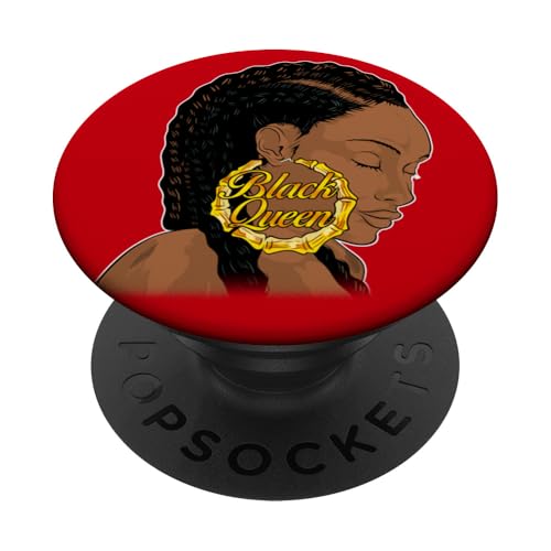 Black Queen Gen X 90s Mädchen Bambus Ohrringe Cornrows Damen PopSockets Klebender PopGrip Black Queen Gen X 90s Mädchen Bambus Ohrringe Cornrows Damen PopSockets Klebender PopGrip von Black Girl Magic Tees NYC