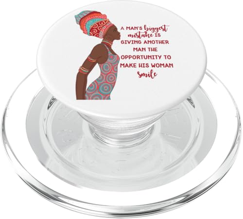 Der größte Fehler des afrikanischen Mannes, einem anderen Mann zu geben PopSockets PopGrip für MagSafe Der größte Fehler des afrikanischen Mannes, einem anderen Mann zu geben PopSockets PopGrip für MagSafe von Black Girl Magic Tees NYC