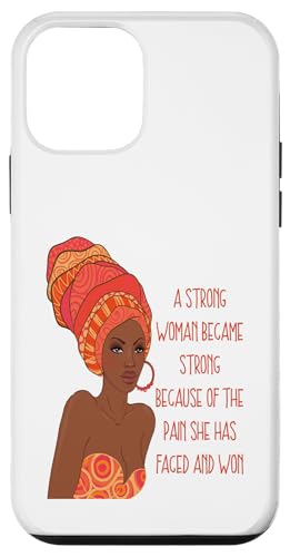 Die starke schwarze Königin wurde stark, weil Schmerz konfrontiert war und gewonnen hat Hülle für iPhone 12 mini Die starke schwarze Königin wurde stark, weil Schmerz konfrontiert war und gewonnen hat Hülle für iPhone 12 mini von Black Girl Magic Tees NYC