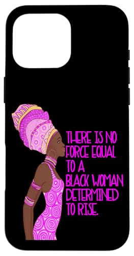 Schwarze Königin Keine Macht ist gleich Schwarze Frau entschlossen, aufzustehen Hülle für iPhone 16 Pro Max Schwarze Königin Keine Macht ist gleich Schwarze Frau entschlossen, aufzustehen Hülle für iPhone 16 Pro Max von Black Girl Magic Tees NYC