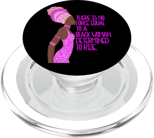 Schwarze Königin Keine Macht ist gleich Schwarze Frau entschlossen, aufzustehen PopSockets PopGrip für MagSafe von Black Girl Magic Tees NYC