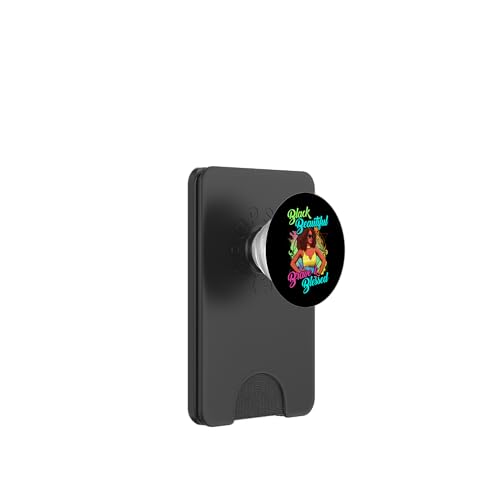 Schwarze Königin Schöne, mutige, gesegnete tropische Sommerfrauen PopSockets PopWallet für MagSafe von Black Girl Magic Tees NYC