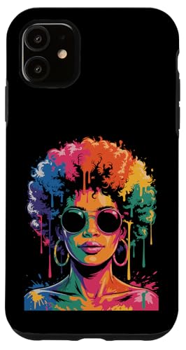 Juneteenth Black Woman Queen Afro African Melanin Dripping Hülle für iPhone 11 Juneteenth Black Woman Queen Afro African Melanin Dripping Hülle für iPhone 11 von Black History Month Every Month