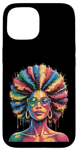 Juneteenth Black Woman Queen Afro African Melanin Dripping Hülle für iPhone 15 Juneteenth Black Woman Queen Afro African Melanin Dripping Hülle für iPhone 15 von Black History Month Every Month