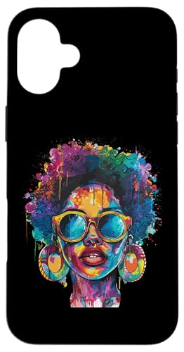 Juneteenth Black Woman Queen Afro African Melanin Dripping Hülle für iPhone 16 Plus Juneteenth Black Woman Queen Afro African Melanin Dripping Hülle für iPhone 16 Plus von Black History Month Every Month
