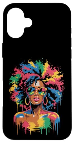 Juneteenth Black Woman Queen Afro African Melanin Dripping Hülle für iPhone 16 Plus Juneteenth Black Woman Queen Afro African Melanin Dripping Hülle für iPhone 16 Plus von Black History Month Every Month