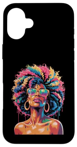 Juneteenth Black Woman Queen Afro African Melanin Dripping Hülle für iPhone 16 Plus Juneteenth Black Woman Queen Afro African Melanin Dripping Hülle für iPhone 16 Plus von Black History Month Every Month