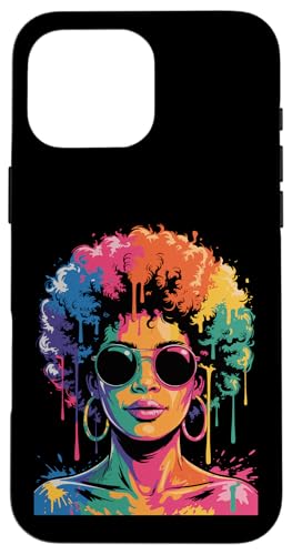 Juneteenth Black Woman Queen Afro African Melanin Dripping Hülle für iPhone 16 Pro Max Juneteenth Black Woman Queen Afro African Melanin Dripping Hülle für iPhone 16 Pro Max von Black History Month Every Month