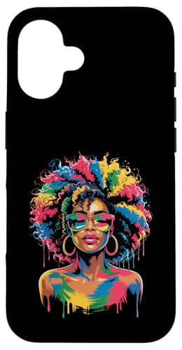 Juneteenth Black Woman Queen Afro African Melanin Dripping Hülle für iPhone 16 Juneteenth Black Woman Queen Afro African Melanin Dripping Hülle für iPhone 16 von Black History Month Every Month