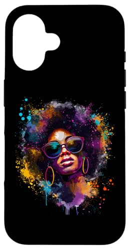 Juneteenth Black Woman Queen Afro African Melanin Dripping Hülle für iPhone 16 von Black History Month Every Month