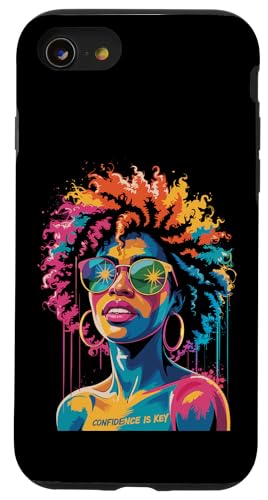 Juneteenth Black Woman Queen Afro African Melanin Dripping Hülle für iPhone SE (2020) / 7 / 8 von Black History Month Every Month
