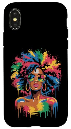 Juneteenth Black Woman Queen Afro African Melanin Dripping Hülle für iPhone X/XS von Black History Month Every Month