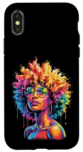 Juneteenth Black Woman Queen Afro African Melanin Dripping Hülle für iPhone X/XS Juneteenth Black Woman Queen Afro African Melanin Dripping Hülle für iPhone X/XS von Black History Month Every Month