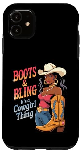 Black Cowgirl Melanin - Boots & Bling It's a Cowgirl Thing Hülle für iPhone 11 Black Cowgirl Melanin - Boots & Bling It's a Cowgirl Thing Hülle für iPhone 11 von Black History Texas African American Cowgirl South