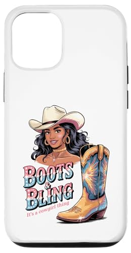 Black Cowgirl Melanin - Boots & Bling It's a Cowgirl Thing Hülle für iPhone 12/12 Pro Black Cowgirl Melanin - Boots & Bling It's a Cowgirl Thing Hülle für iPhone 12/12 Pro von Black History Texas African American Cowgirl South