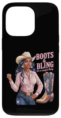 Black Cowgirl Melanin - Boots & Bling It's a Cowgirl Thing Hülle für iPhone 13 Pro Black Cowgirl Melanin - Boots & Bling It's a Cowgirl Thing Hülle für iPhone 13 Pro von Black History Texas African American Cowgirl South