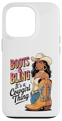 Black Cowgirl Melanin - Boots & Bling It's a Cowgirl Thing Hülle für iPhone 13 Pro Black Cowgirl Melanin - Boots & Bling It's a Cowgirl Thing Hülle für iPhone 13 Pro von Black History Texas African American Cowgirl South