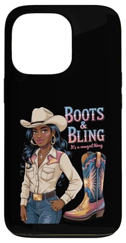 Black Cowgirl Melanin - Boots & Bling It's a Cowgirl Thing Hülle für iPhone 13 Pro Black Cowgirl Melanin - Boots & Bling It's a Cowgirl Thing Hülle für iPhone 13 Pro von Black History Texas African American Cowgirl South