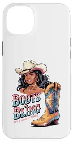 Black Cowgirl Melanin - Boots & Bling It's a Cowgirl Thing Hülle für iPhone 14 Plus Black Cowgirl Melanin - Boots & Bling It's a Cowgirl Thing Hülle für iPhone 14 Plus von Black History Texas African American Cowgirl South